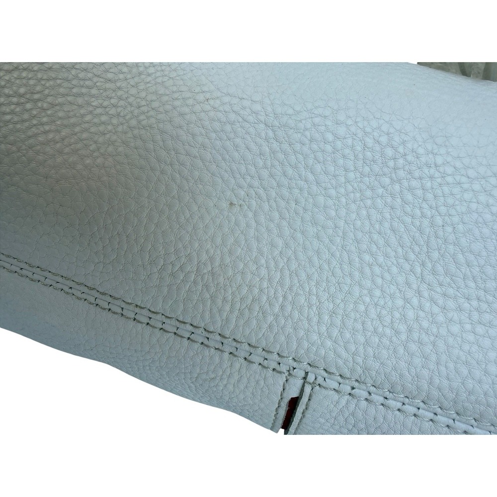 Hammitt Mr. G Large White Pebbled Leather Bag Gold Rivets Red Interior Rare - Picture 9 of 16